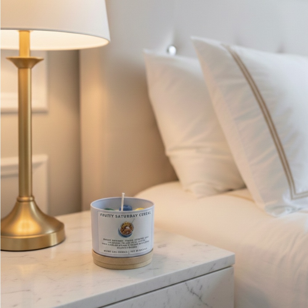 🔥Top Seller Fruity Saturday Cereal 8oz Candle Hand Crafted - Picture 2 of 5